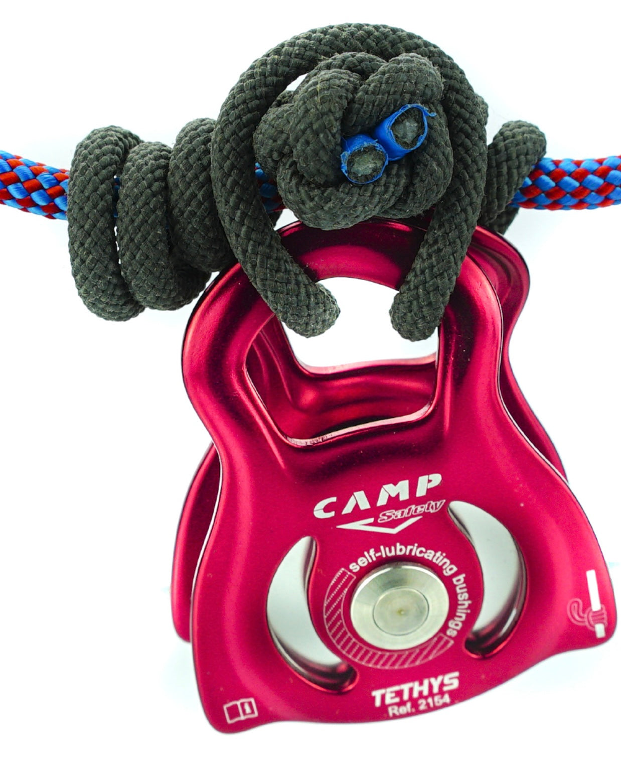 POLEA SIMPLE CAMP TETHYS + FRENO DE CUERDA ANTI FUSIÓN