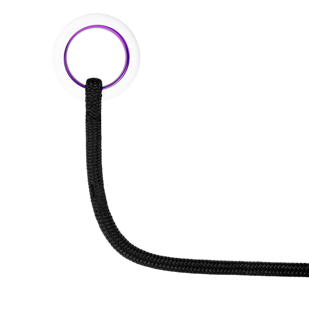 Spliced Highline Leash con protector DONUT blanco en la anilla